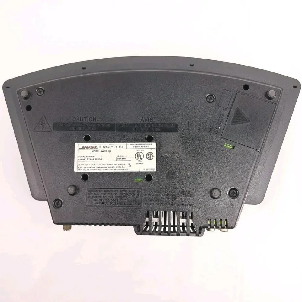 Bose Wave Radio AM/FM Clock Alarm Black Tested Working No Remote - Picture 11 of 16